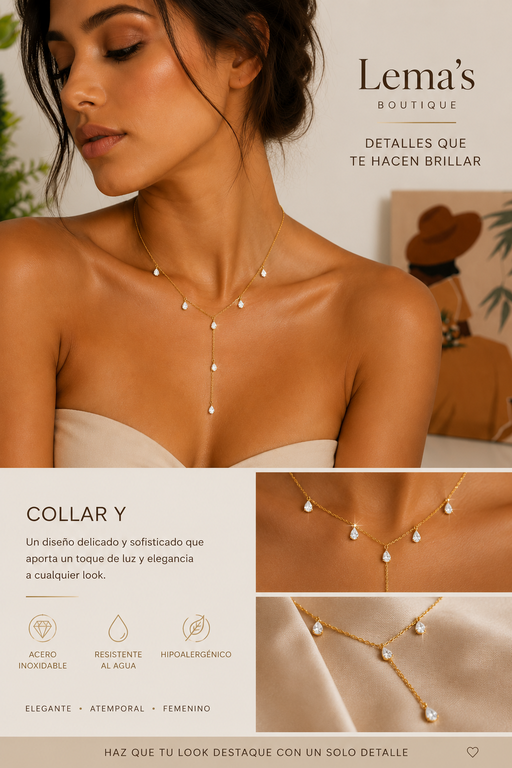 Collar con perlas A8